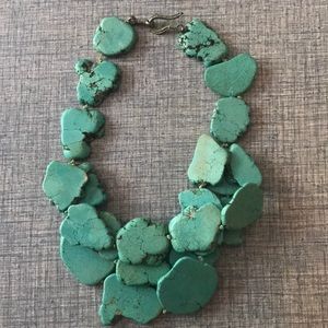 Chunky turquoise necklace